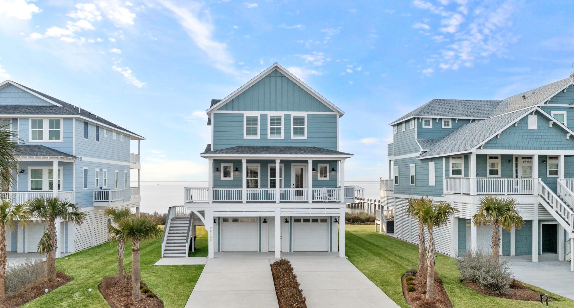 Bay Water - Pointe West, Galveston Custom Beach House