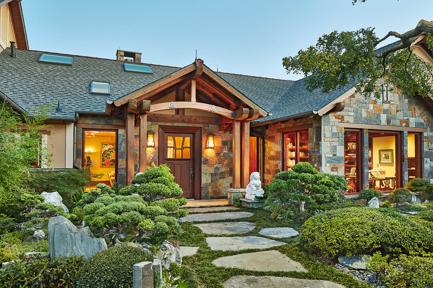 Asian-Inspired Craftsman Style Custom Home