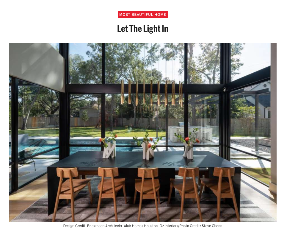 HOUSTON CHRONICLE - JANUARY 2020 - TAKE A TOUR OF HOUSTON'S MOST BEAUTIFUL HOMES OF 2020
