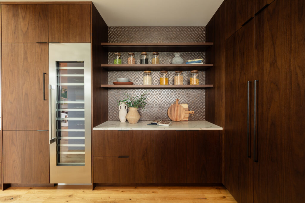 beautifully located dry bar in a custom home on Mercer Island