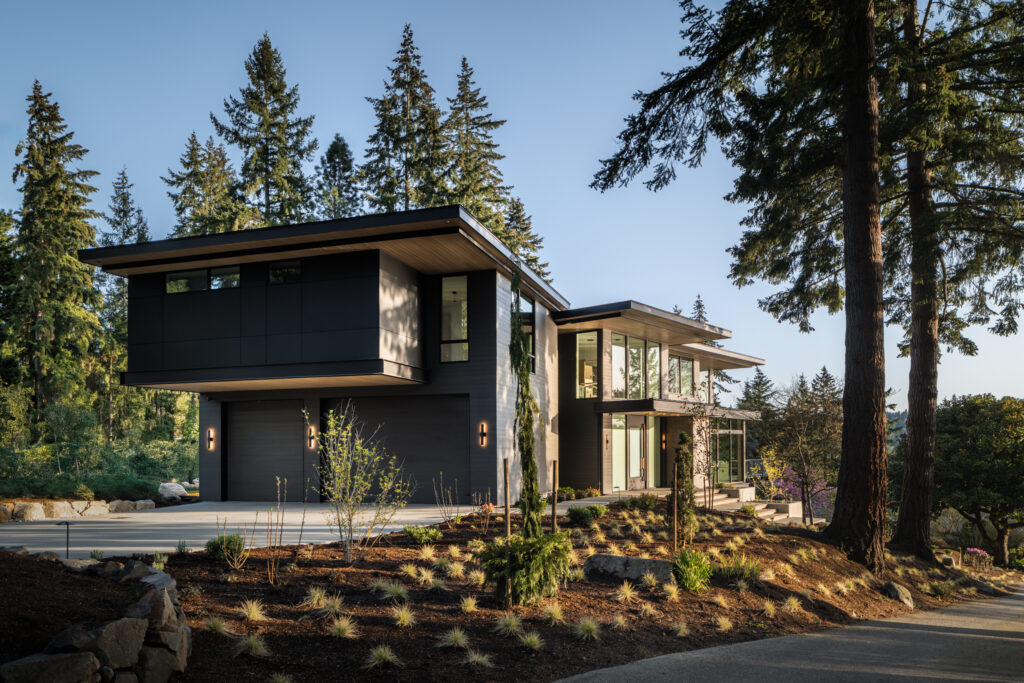 a beautiful view of a custom home on Lake Washington built by Stacy Eakman, Alair Kirkland