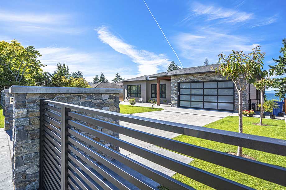 exterior of beautiful custom home