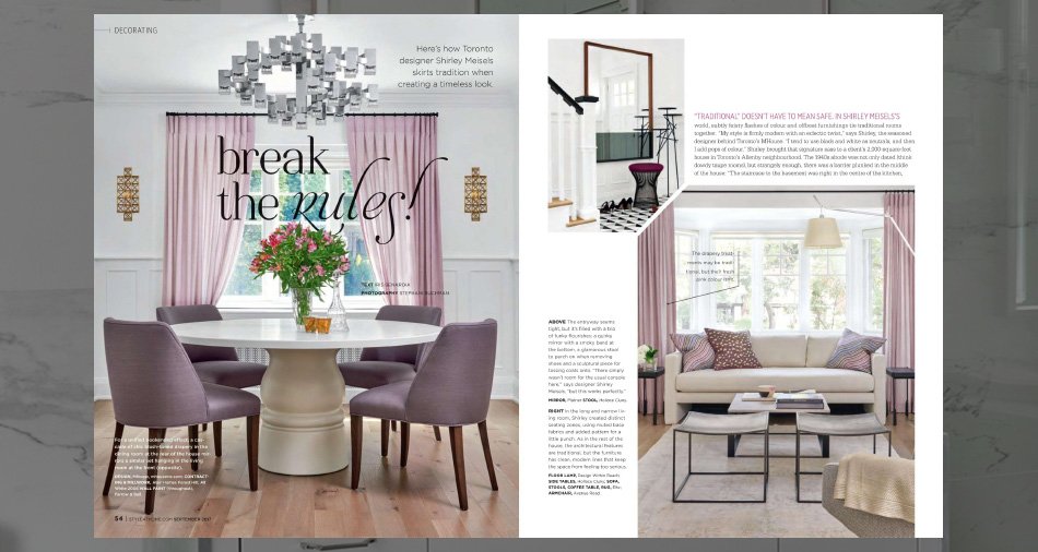 Style At Home Magazine Break the Rules!