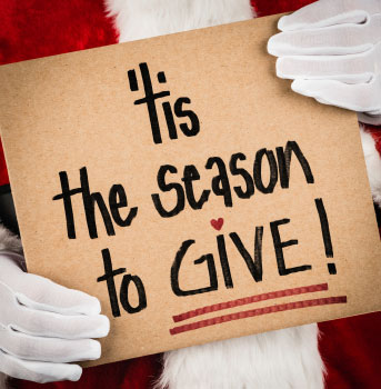 ’tis the season to give