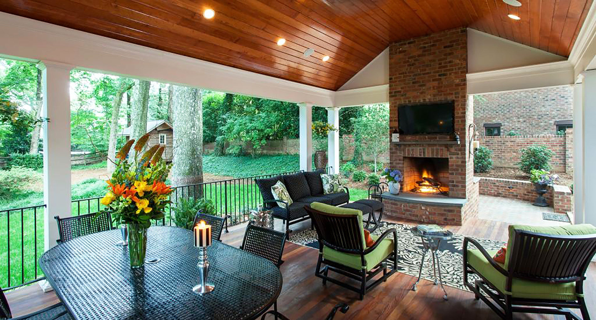Forest Drive Covered Porch Renovation Alair Homes Charlotte