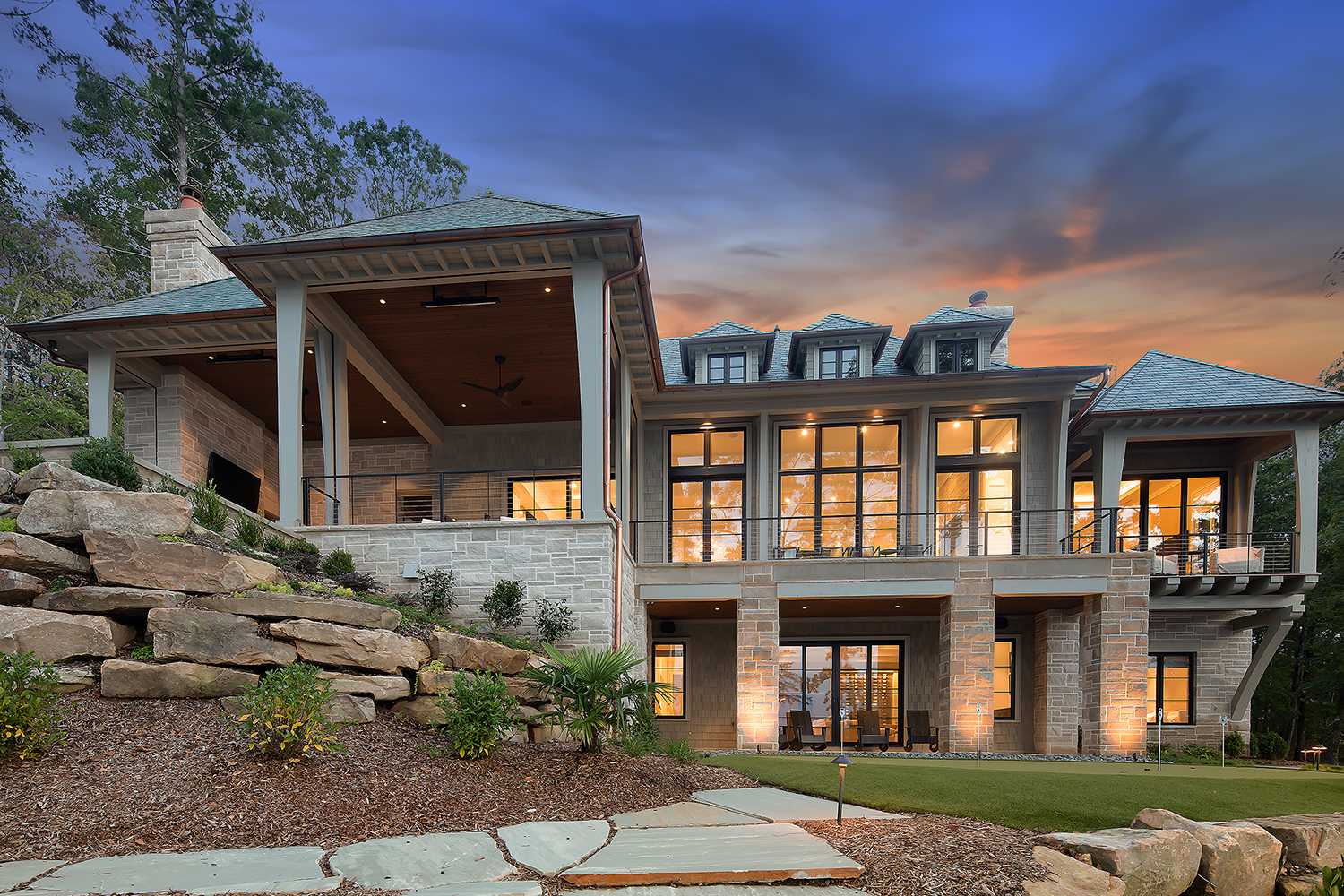 Contemporary Dream Lake House Alair Homes Greenville